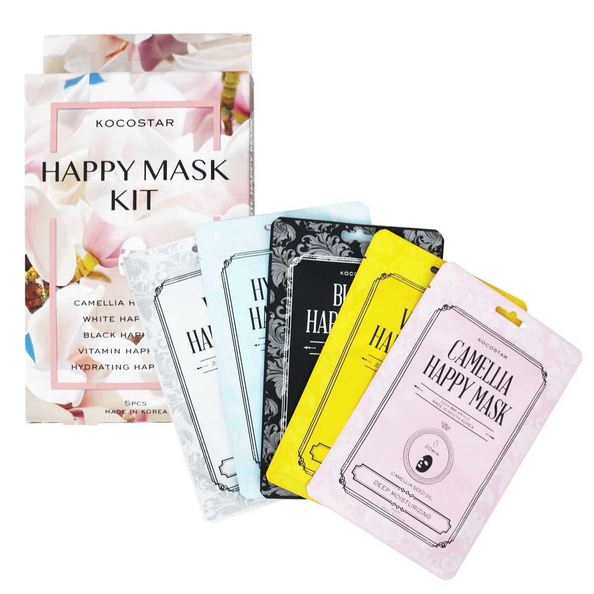 Kocostar Happy Mask Kit - 5 kangasnaamiota