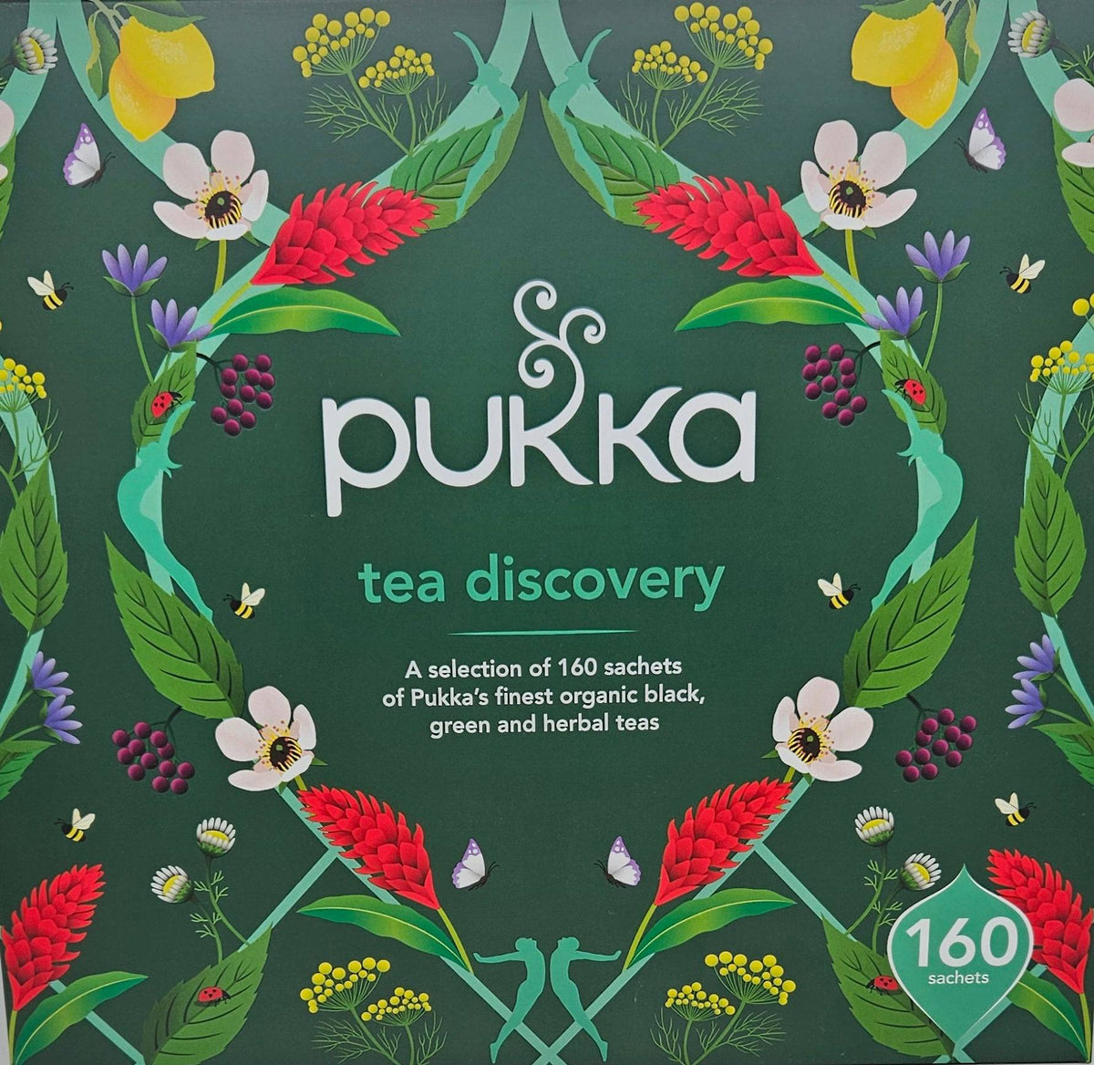 Pukka Tea Discovery Chest - Yrttiteelajitelma 160 pss. - Päiväys 12/2024 - erä