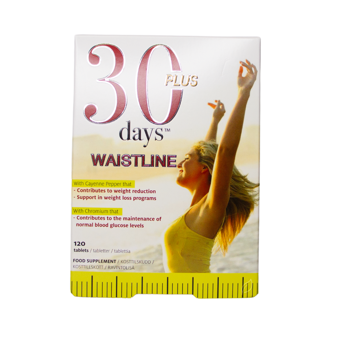 30 Days Plus Waistline 120 tabl. - Sinunapteekki.fi