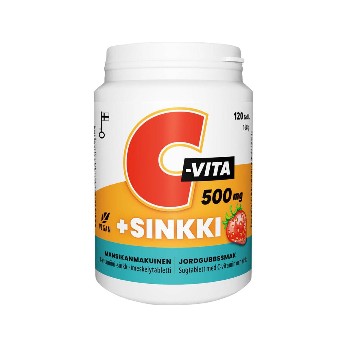 C-vita 500 mg + Sinkki 15 mg - Imeskelytabletti - Sinunapteekki.fi