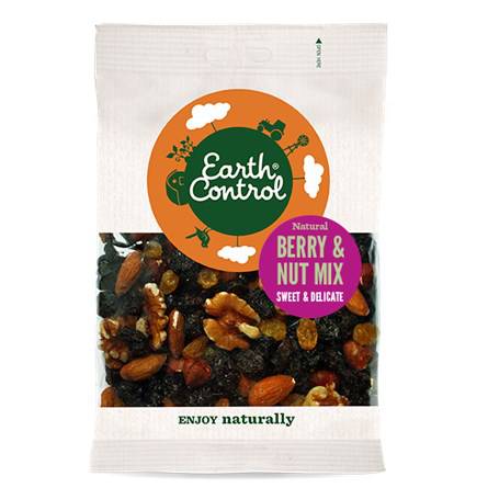 Earth Control Berry & Nut Mix - Marja- ja pähkinäsekoitus 175 g - Päiväys 12/2023 - Sinunapteekki.fi