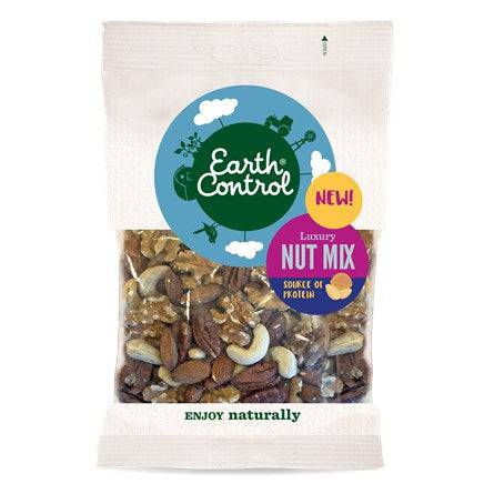 Earth Control Luxury Nut Mix - Pähkinäsekoitus 110 g - Päiväys 12/2023 - poistuu - Sinunapteekki.fi