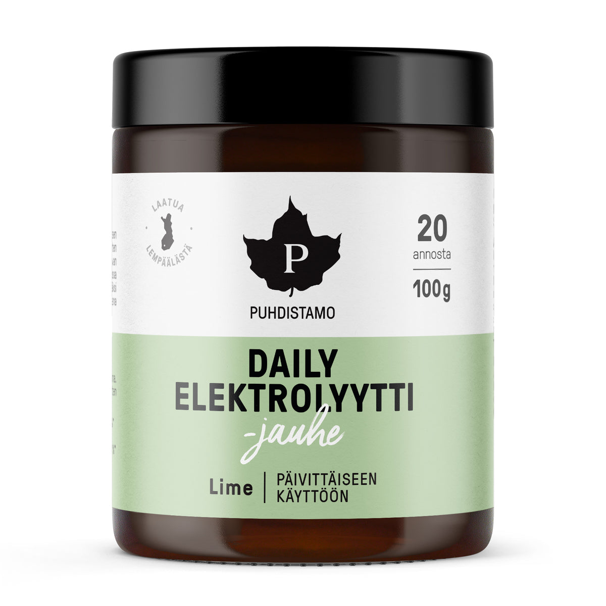 Puhdistamo Daily Elektrolyyttijauhe Lime 100 g