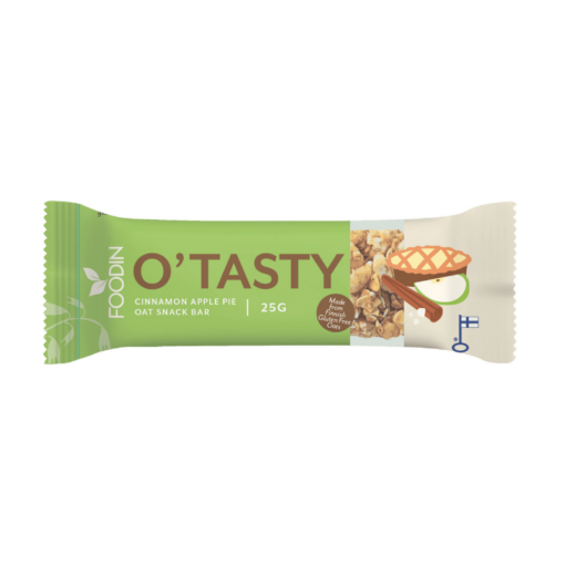 Foodin O'Tasty Oat Snack Bar Cinnamon Apple Pie - Kaurapatukka Kaneli & Omenapiirakka 25 g