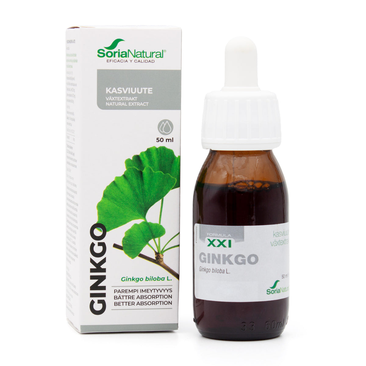 Soria Natural Formula XXI Ginkgo neidonhiuspuu-uute 50 ml