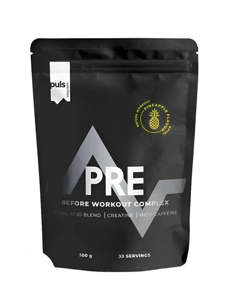 Puls Nutrition Pre Workout - Urheilujuomajauhe Ananas 500 g