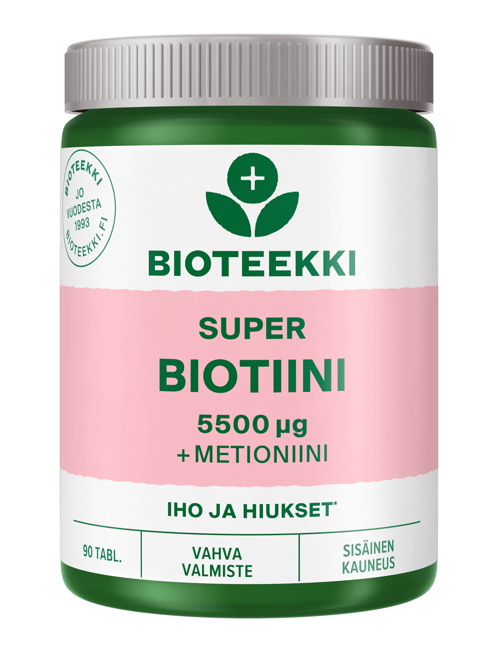 Bioteekin Super Biotiini 90 tabl. - Sinunapteekki.fi