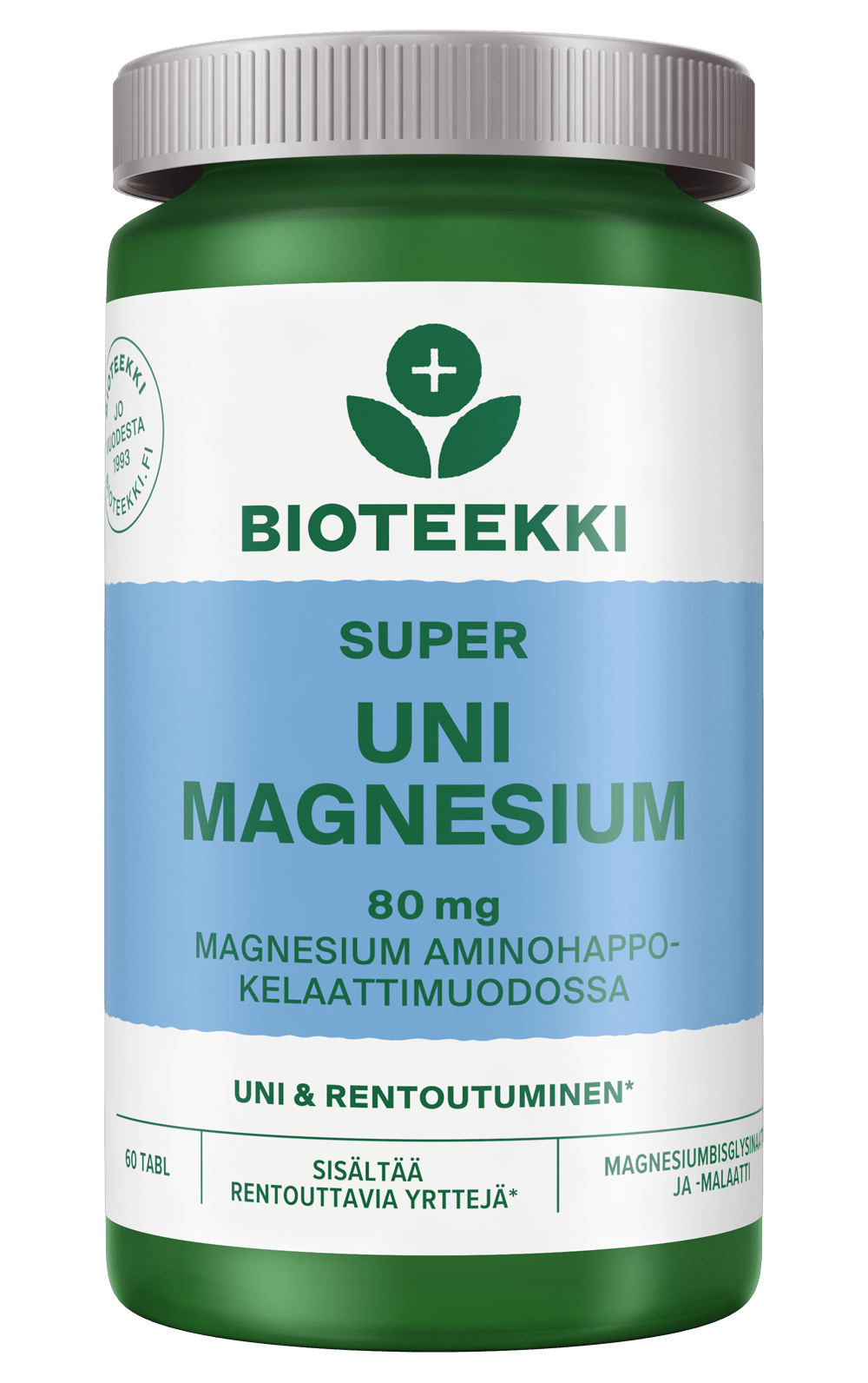 Bioteekki Super Uni Magnesium 60 tabl. - Sinunapteekki.fi