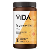 Vida D-Vitamiini 50 µg 200 kaps. - Päiväys 02/2025 - Sinunapteekki.fi