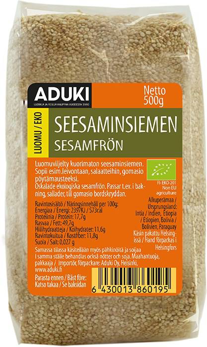 Aduki Seesaminsiemen 500 g