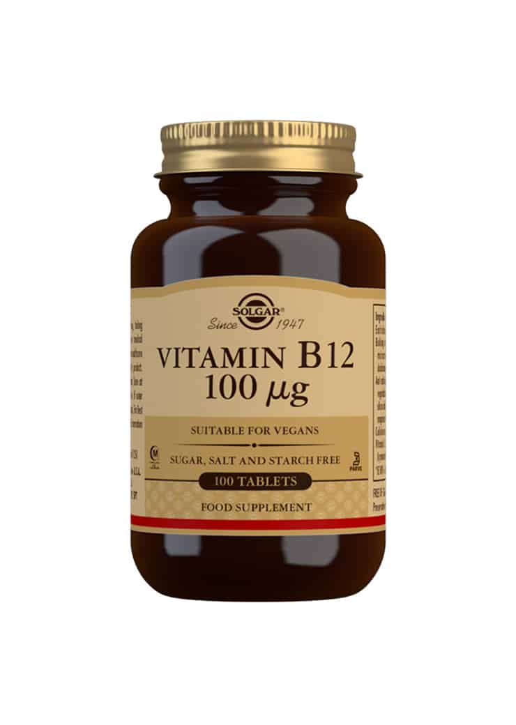 Solgar Vitamin B12 100 µg - B12-vitamiini 100 tabl.