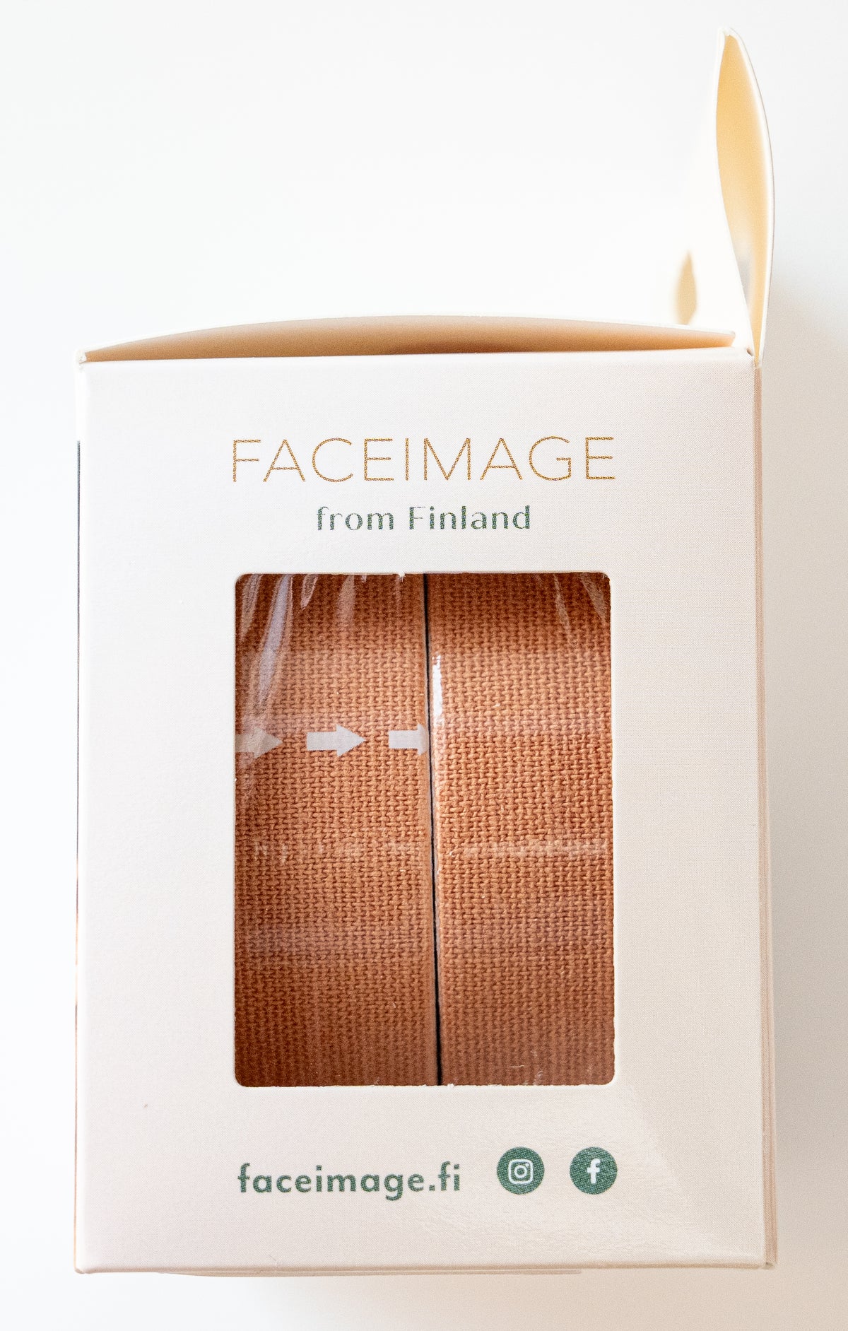 Faceimage Kinesioteippi Kasvoille Regular 2 x 2,5 cm x 5 m - Beige