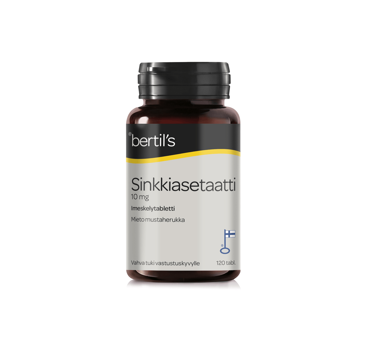 Bertil's Sinkkiasetaatti 10 mg 120 kaps. - Imeskelytabletti