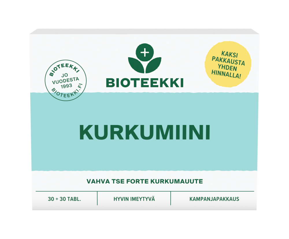 Bioteekki Kurkumiini 30 + 30 tabl.