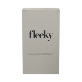 Fleeky Browhenna Kit Mini - Kulmien Kestoväri Light Brown