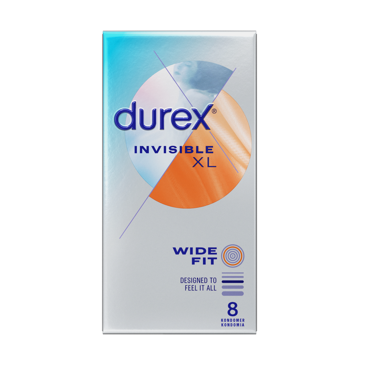 Durex Invisible XL - Kondomit 8 kpl