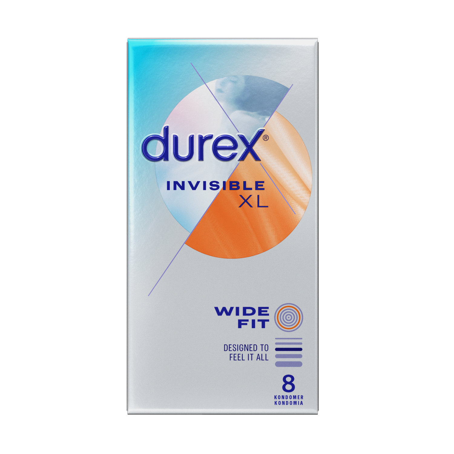 Durex Invisible XL - Kondomit 8 kpl