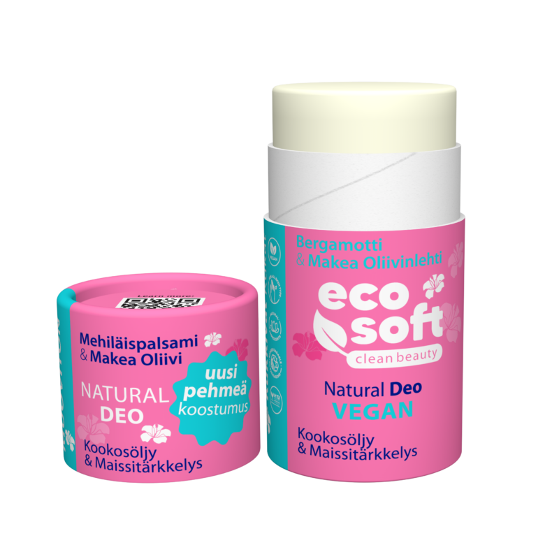 Eco Soft Natural Deo - Deodorantti Mehiläispalsami & Makea Oliivi 50 g