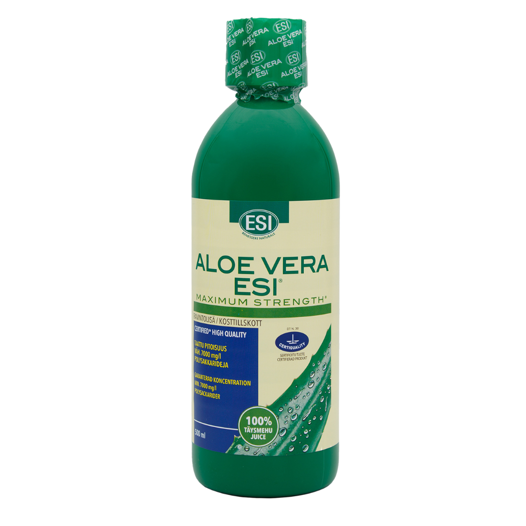 ESI Aloe Vera Maximum Strength - Täysmehu 500 ml - Sinunapteekki.fi