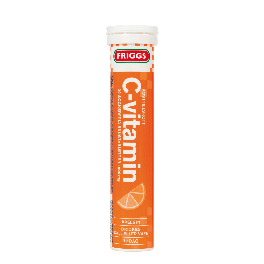 Friggs C-vitamiini Appelsiini 1000 mg Poretabletti 20 tabl