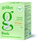 Gefilus Basic Maitohappobakteeri 20 kaps.