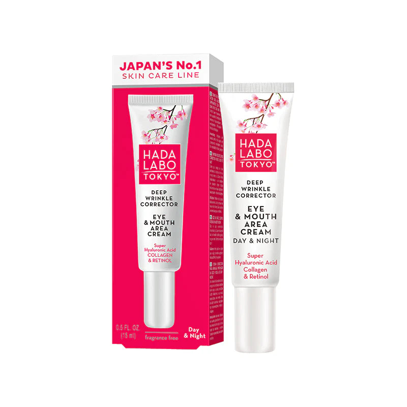 Hada Labo Deep Wrinkle Corrector Eye & Mouth Area Cream - Silmän- ja Suunympärysvoide 15 ml