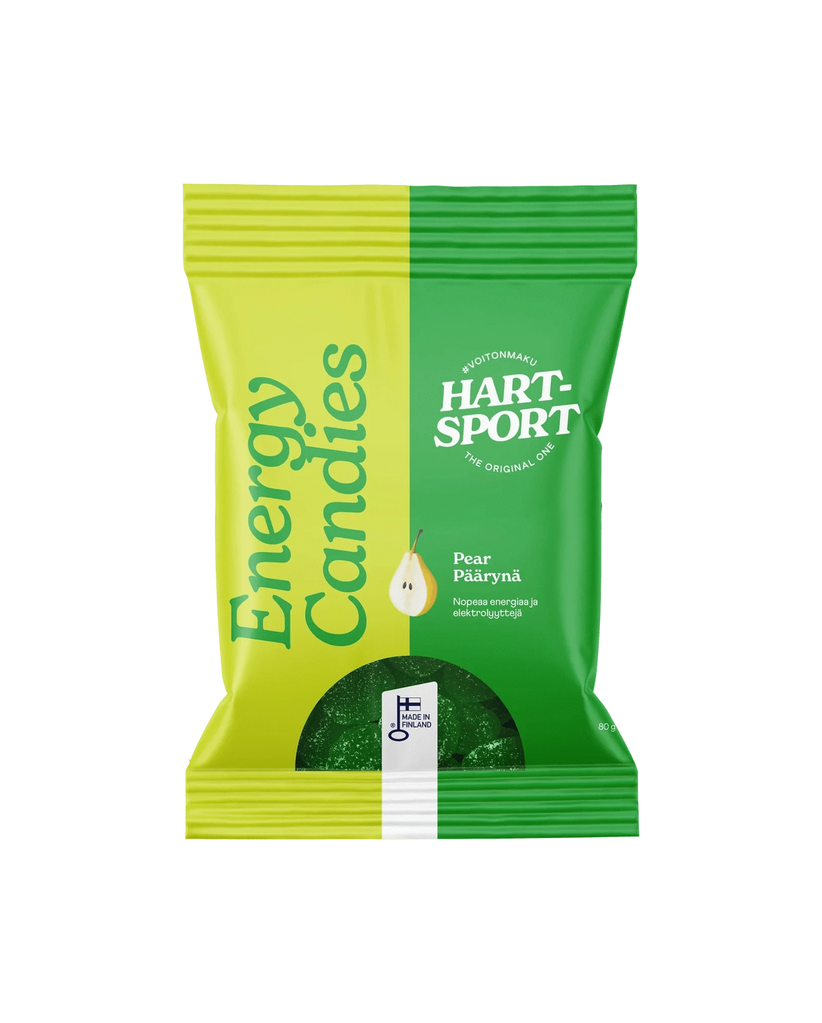 Hart-Sport Energiakarkit Päärynä 18 x 80 g TUKKUPAKKAUS - Päiväys 08/2025