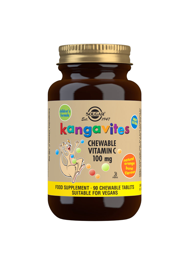 Solgar Kangavites Chewable Vitamin C 100 mg - C-Vitamiini 90 tabl.