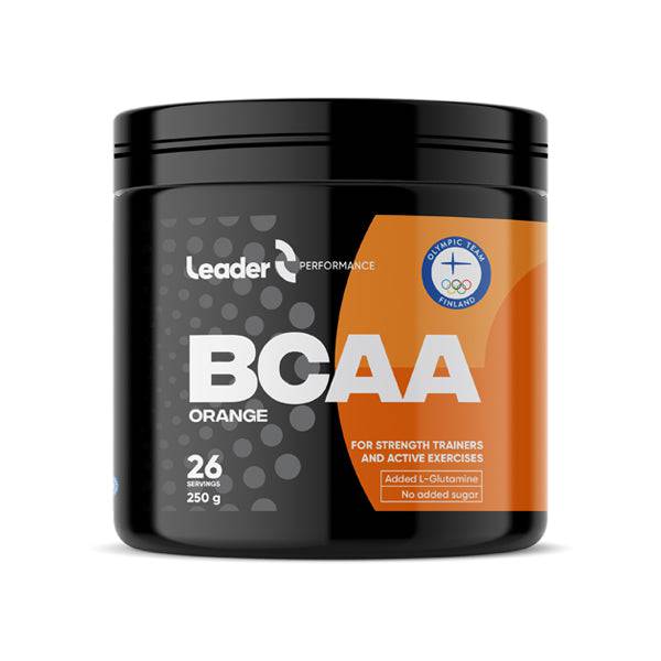 Leader Performance BCAA - Aminohappojauhe Appelsiini 250 g - erä