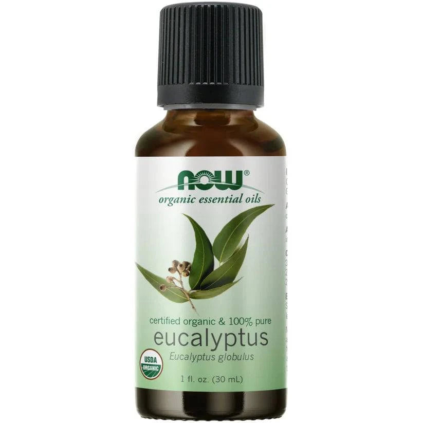 Now Foods Organic Eucalyptus Oil - Eteerinen eukalyptusöljy 30 ml - Sinunapteekki.fi