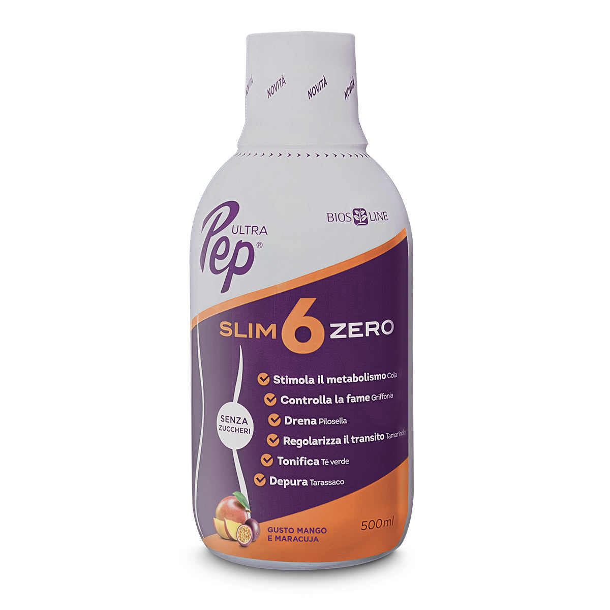 Ultra Pep Slim 6 Zero - Yrttiuutevalmiste Mango-Passionhedelmä 500 ml