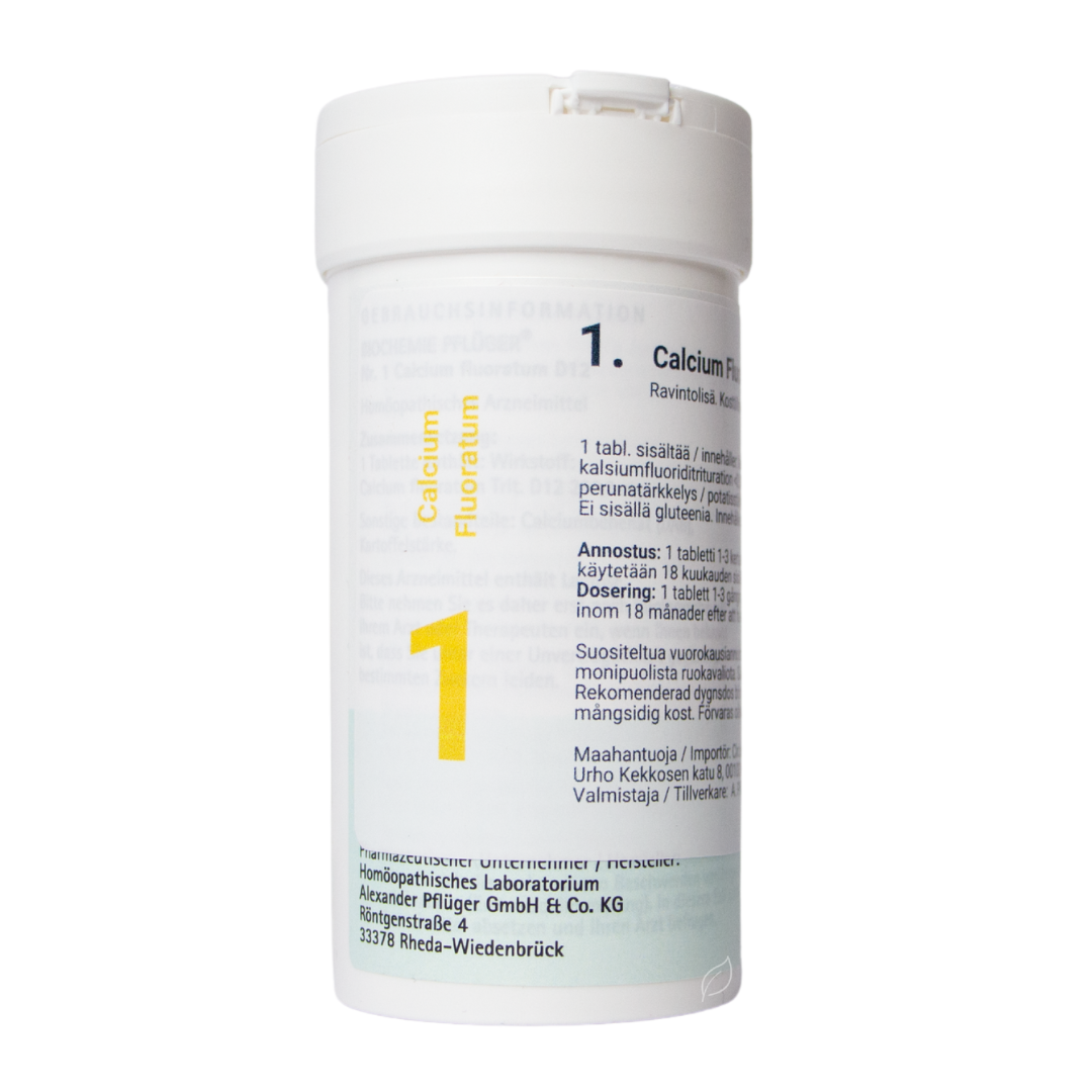 Pflüger Nro 1 Calcium Fluoratum - Solusuola 400 tbl. - Sinunapteekki.fi