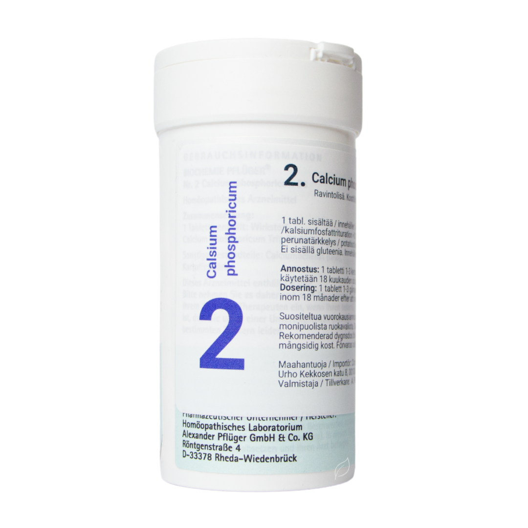 Pflüger Nro 2 Calcium Phosphoricum - Solusuola 400 tabl - Sinunapteekki.fi