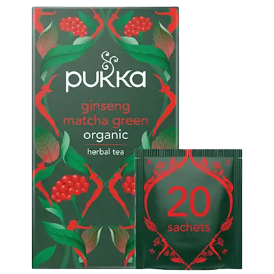 Pukka Ginseng Matcha Green - Yrttiteelajitelma 20 teepussia