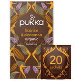 Pukka Licorice & Cinnamon - Lakritsi ja Kaneli Yrttiteelajitelma 20 teepussia