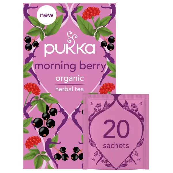 Pukka Morning Berry - Yrttiteelajitelma 20 teepussia