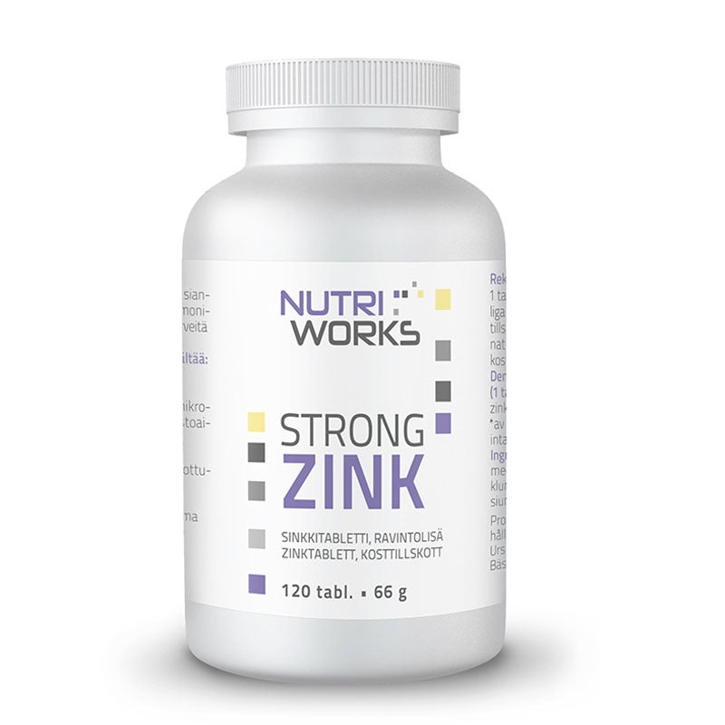 Nutri Works Strong Zink - Sinkki 120 tabl.