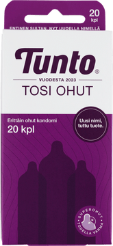 Tunto Tosi Ohut Kondomi 20 kpl