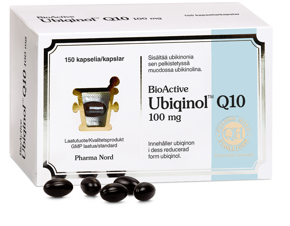 Pharma Nord BioActive Ubiqinol 100 mg Q10 - Ubikinoli 150 kaps.