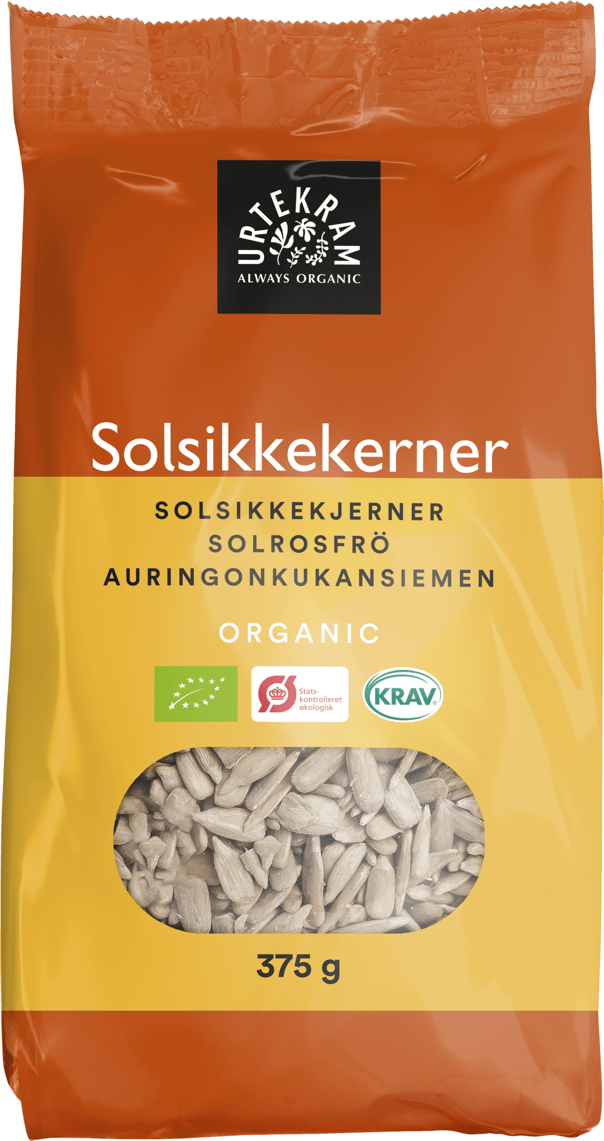 Urtekram Auringonkukansiemen 375 g