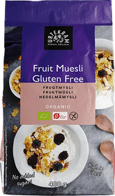 Urtekram Fruit Muesli - Hedelmämysli 400 g - Päiväys 04/2025