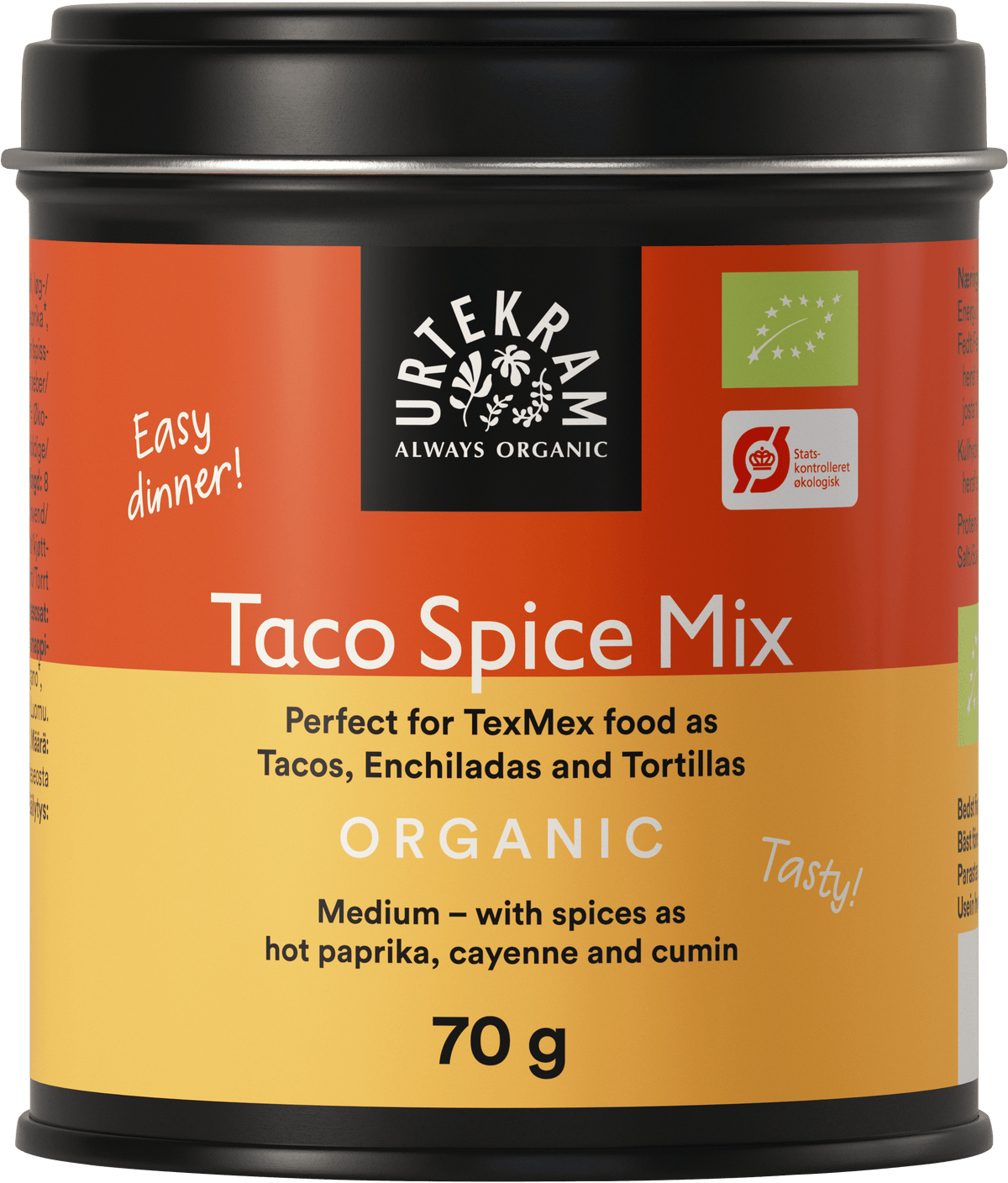 Urtekram Taco Spice Mix 70 g