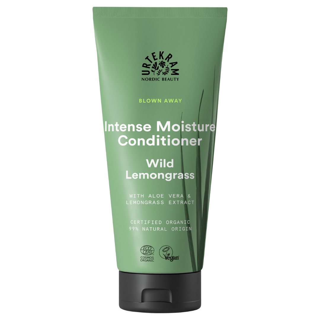 Urtekram Intense Moisture Conditioner Wild Lemongrass 180 ml - hoitoaine - Sinunapteekki.fi