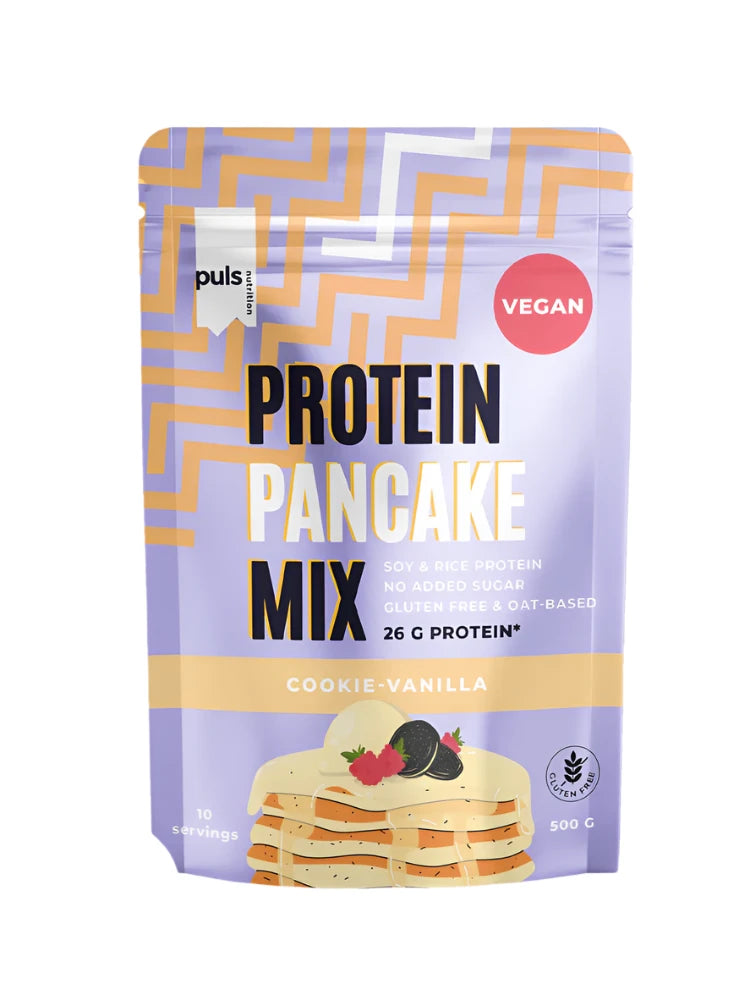 Puls Nutrition Vegan Protein Pancake Mix - Pannukakkuseos Keksi & Vanilja 500 g