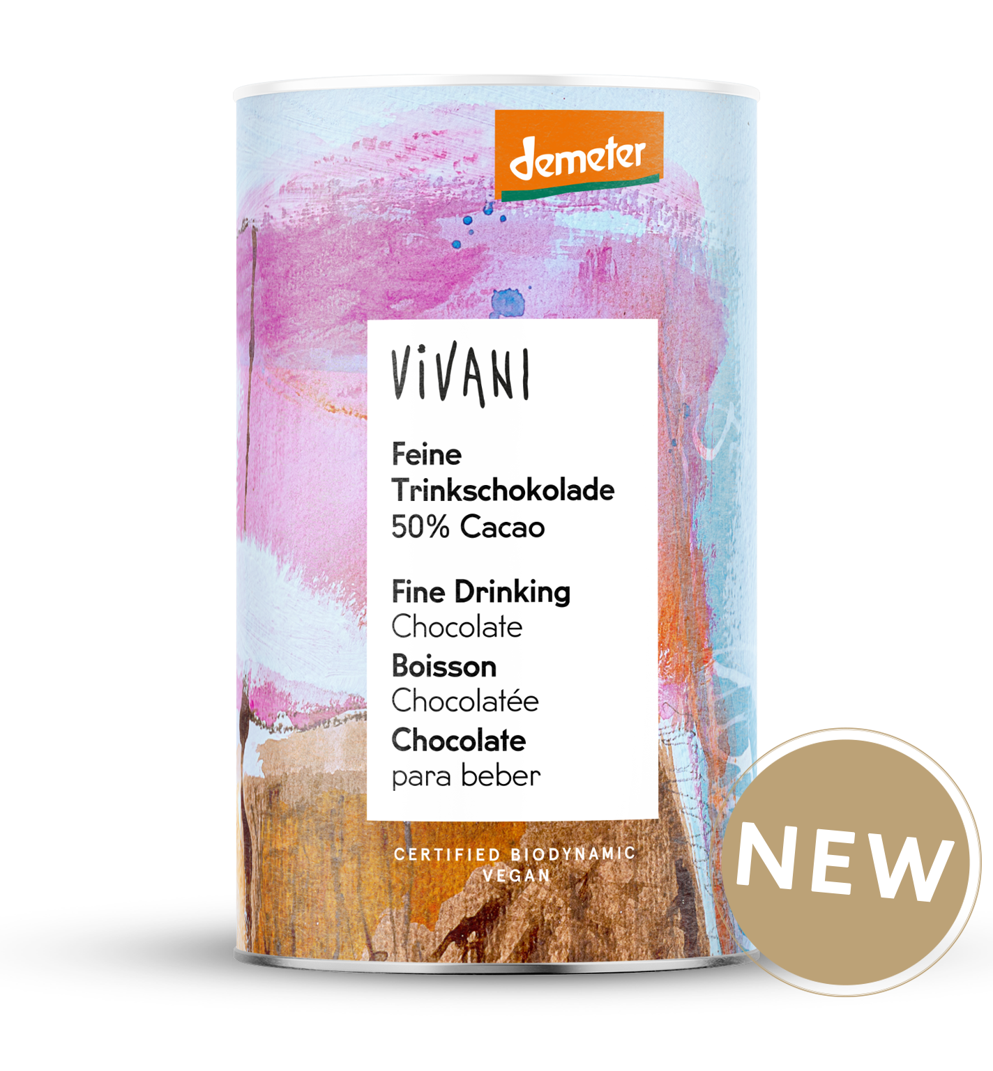 Vivani Demeter Feine Trinkschokolade 50% Cacao - Kaakaojuomajauhe 300 g