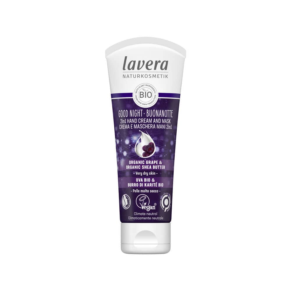 Lavera Good Night 2 in 1 Hand Cream And Mask - Käsivoide ja naamio 75 ml - poistuu - Sinunapteekki.fi