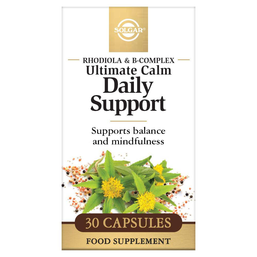 Solgar Ultimate Calm Daily Support  - B-Complex + Ruusunjuuri 30 tabl. - Sinunapteekki.fi